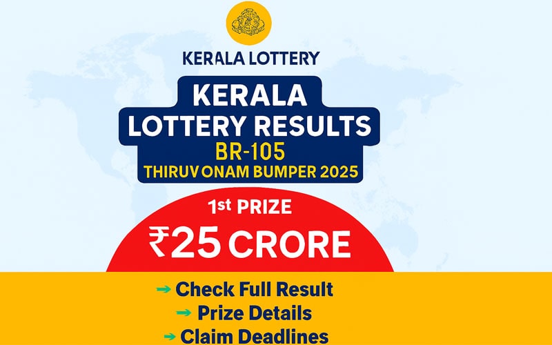 Kerala Lottery BR-105 Thiruvonam Bumper 2025